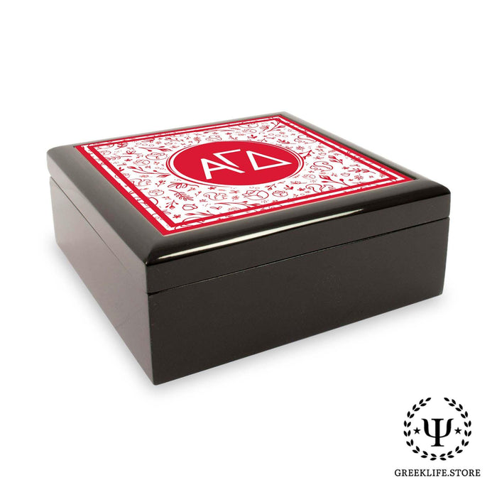 Alpha Gamma Delta Keepsake Box Wooden