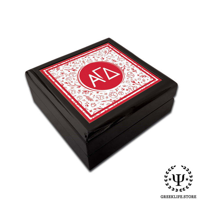 Alpha Gamma Delta Keepsake Box Wooden