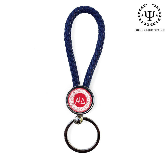 Alpha Gamma Delta Key chain round