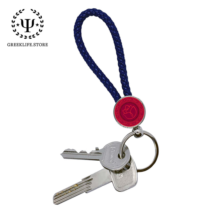 Alpha Gamma Delta Key chain round