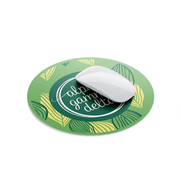 Alpha Gamma Delta Mouse Pad Round