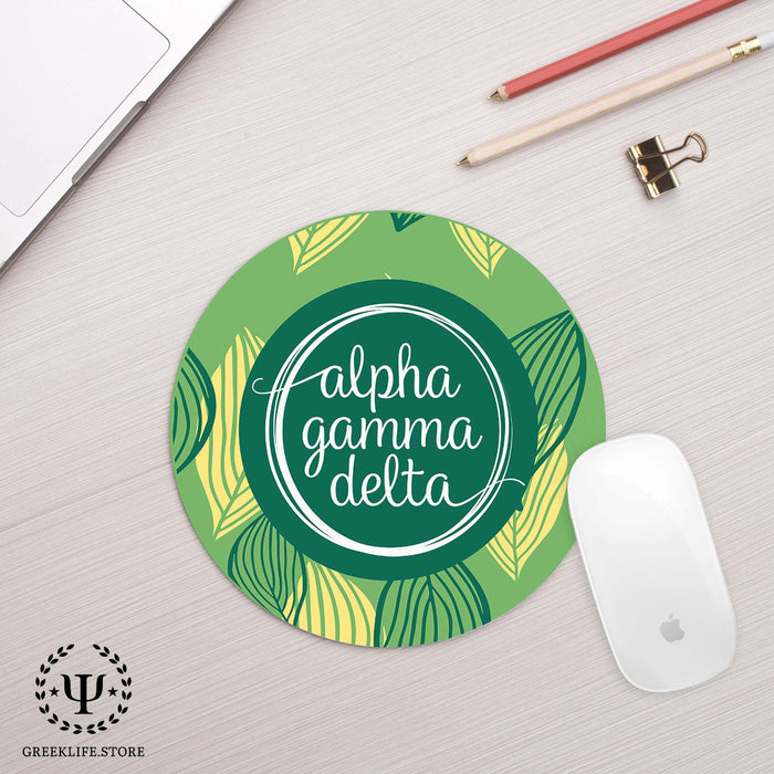 Alpha Gamma Delta Mouse Pad Round