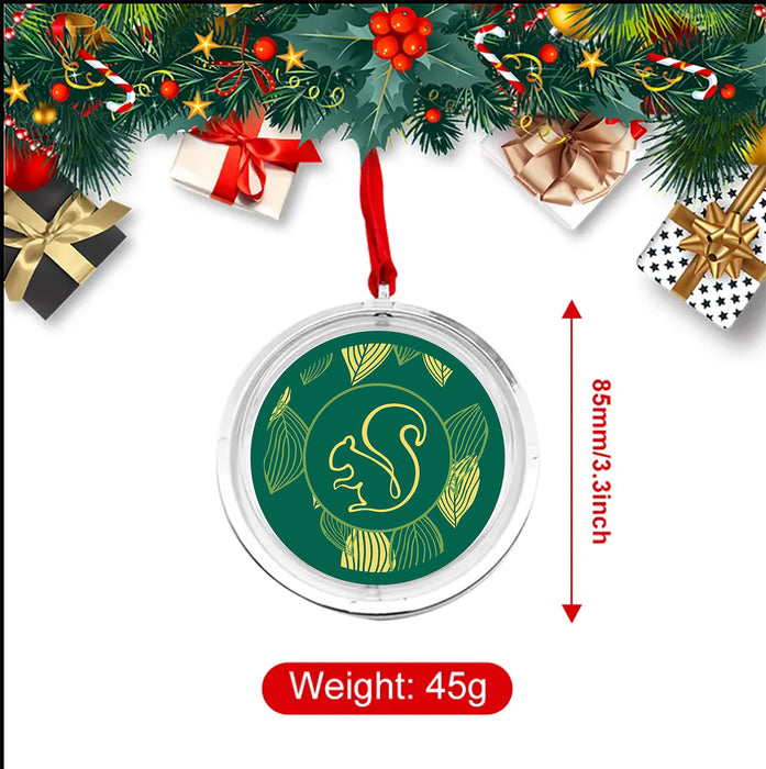 Alpha Gamma Delta Christmas Reversible Flat Round Ornament