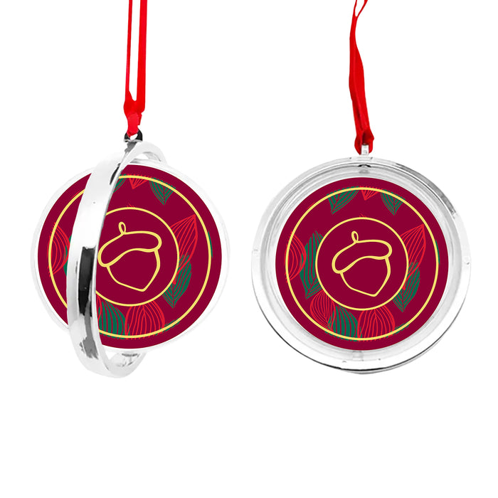 Alpha Gamma Delta Christmas Reversible Flat Round Ornament