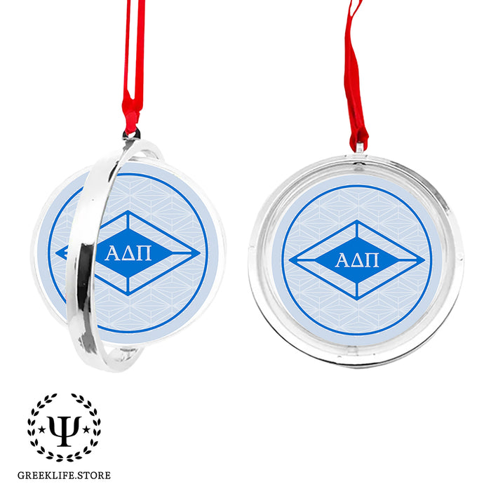 Alpha Delta Pi Christmas Reversible Flat Round Ornament