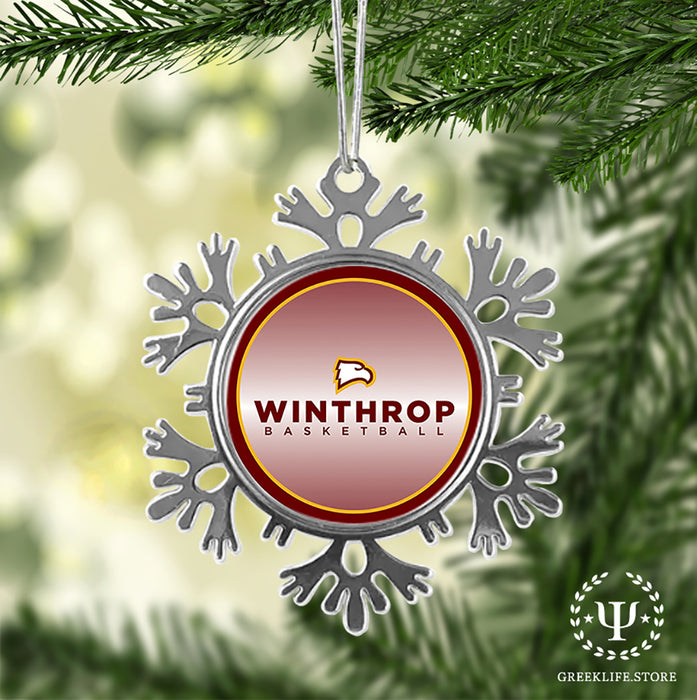 Winthrop University Christmas Ornament - Snowflake Metal
