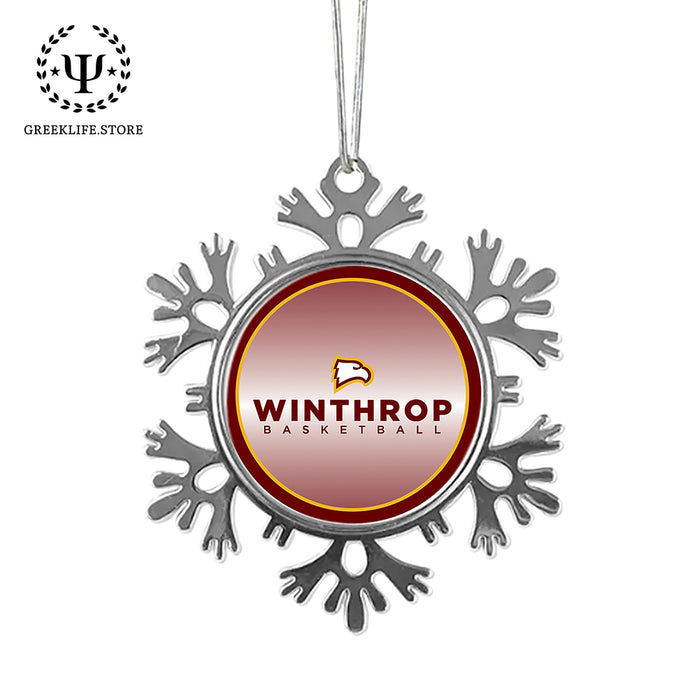 Winthrop University Christmas Ornament - Snowflake Metal
