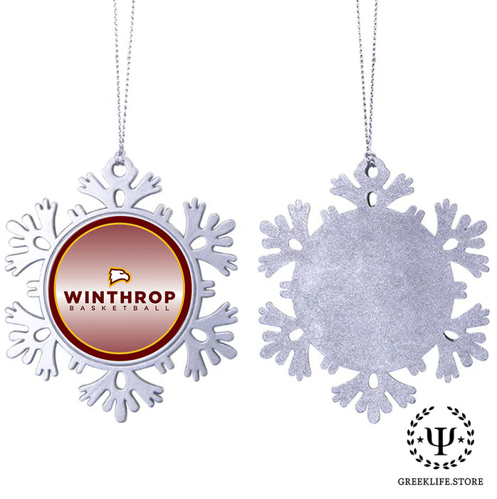 Winthrop University Christmas Ornament - Snowflake Metal