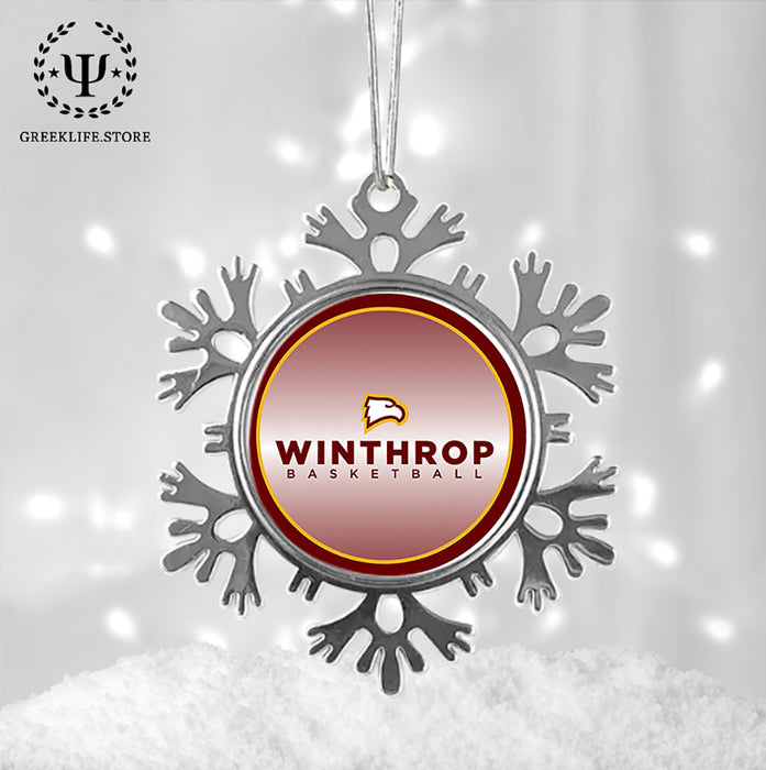 Winthrop University Christmas Ornament - Snowflake Metal
