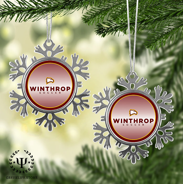 Winthrop University Christmas Ornament - Snowflake Metal