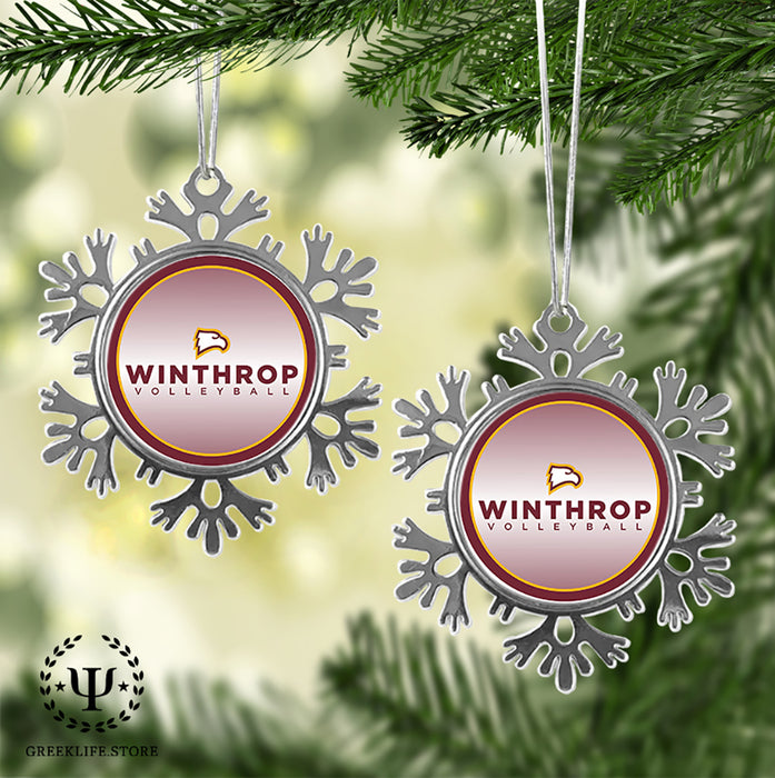 Winthrop University Christmas Ornament - Snowflake Metal