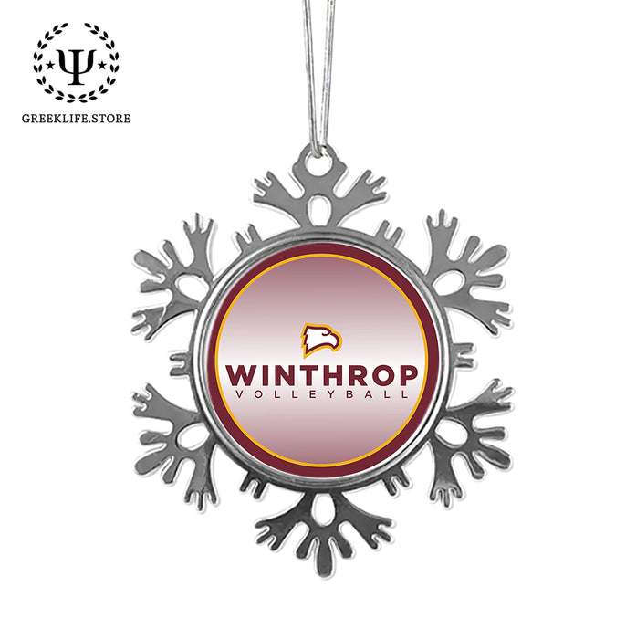 Winthrop University Christmas Ornament - Snowflake Metal