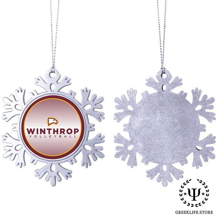 Winthrop University Christmas Ornament - Snowflake Metal