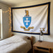 Sigma Chi Flags and Banners — hanging on a dorm room wall