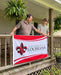 University of Louisiana at Lafayette Flags and Banners — lifestyle scene