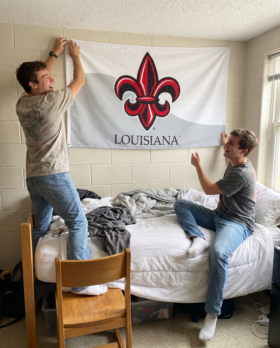 University of Louisiana at Lafayette Flags and Banners — lifestyle scene