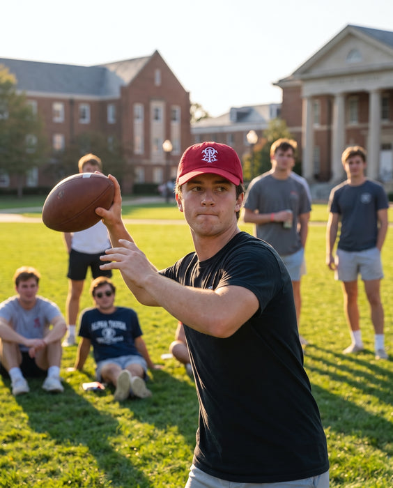 Alpha Tau Omega Classic Dad Hats — lifestyle scene
