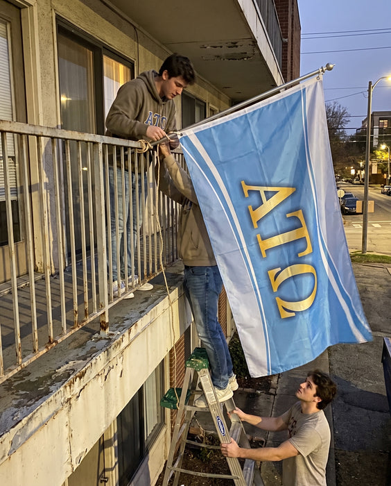 Alpha Tau Omega Flags and Banners — lifestyle scene