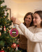 Kappa Alpha Theta Christmas Ornament Flat Round — lifestyle scene