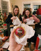 Kappa Alpha Theta Christmas Ornament Flat Round — lifestyle scene