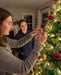 Kappa Alpha Theta Christmas Ornament Flat Round — lifestyle scene