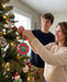Kappa Sigma Christmas Ornament Flat Round — lifestyle scene