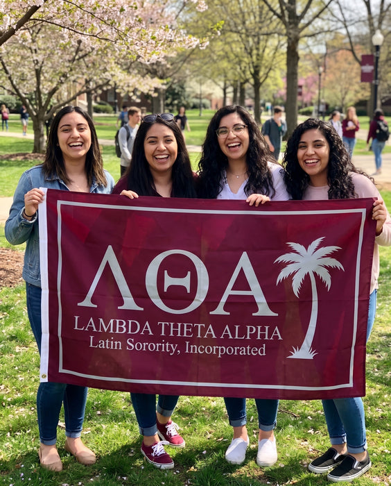 Lambda Theta Alpha Flags and Banners — lifestyle scene
