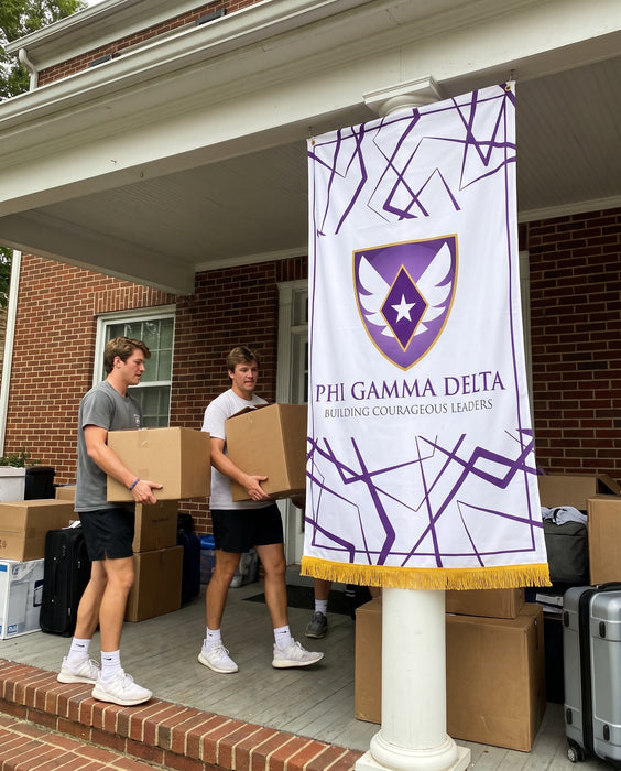 Phi Gamma Delta Flags and Banners — lifestyle scene