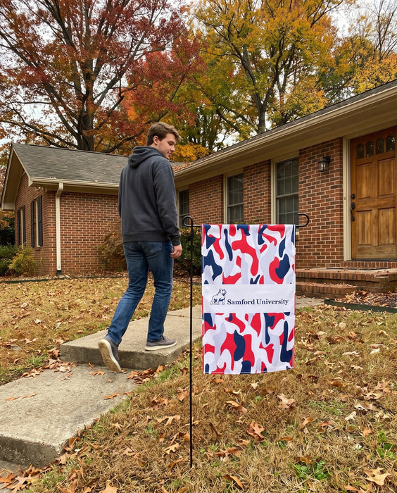 Samford University Garden Flags — lifestyle scene