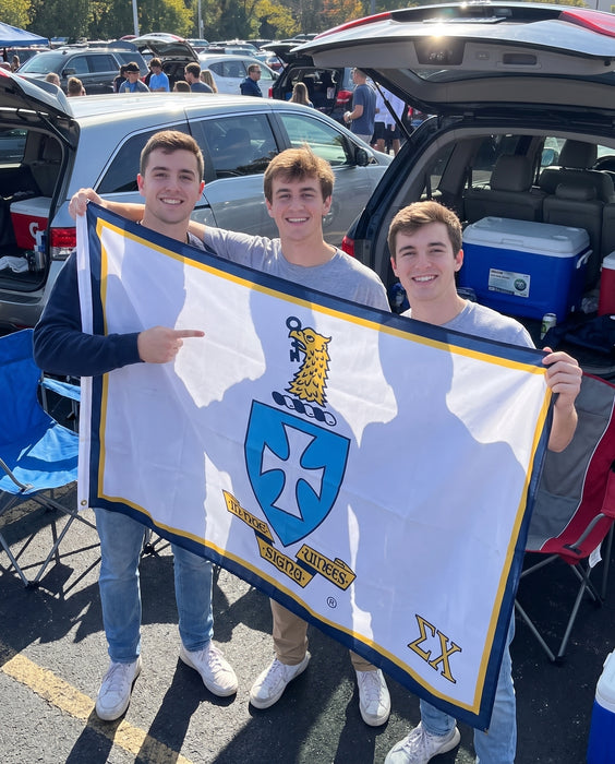 Sigma Chi Flags and Banners — lifestyle scene