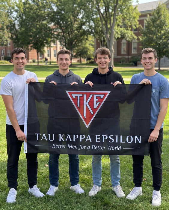 Tau Kappa Epsilon Flags and Banners — lifestyle scene