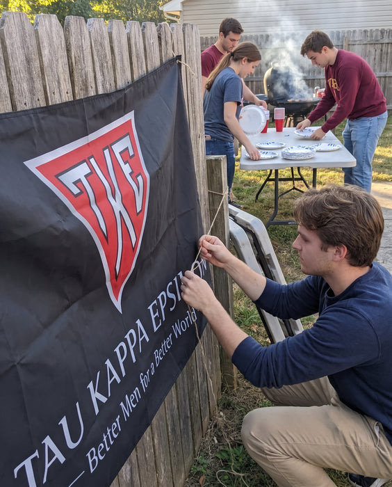 Tau Kappa Epsilon Flags and Banners — lifestyle scene