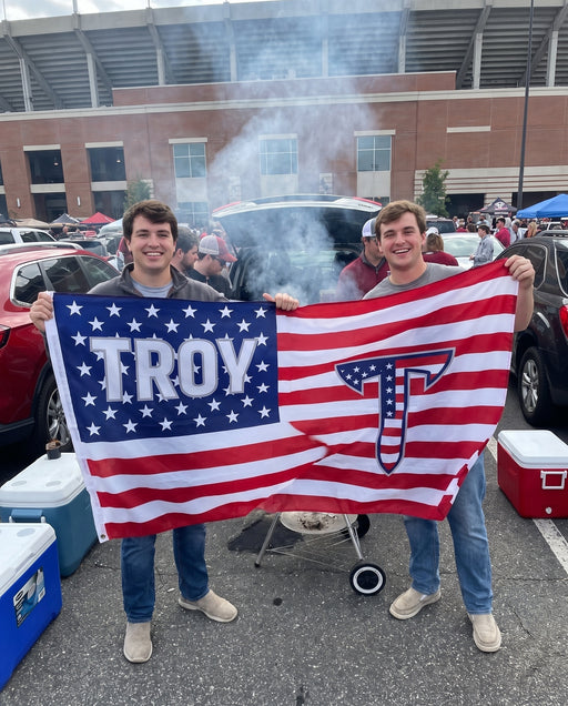 Troy University Flags and Banners — lifestyle scene