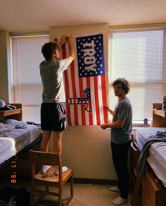 Troy University Flags and Banners — lifestyle scene
