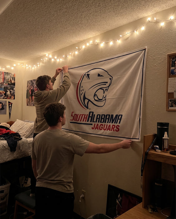 University of South Alabama Flags and Banners — lifestyle scene