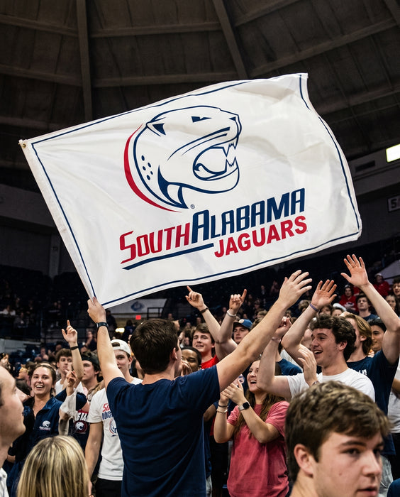 University of South Alabama Flags and Banners — lifestyle scene