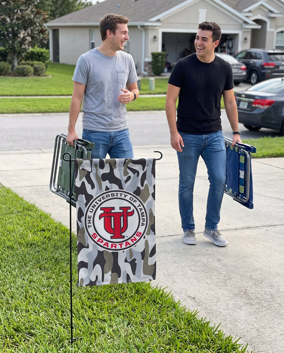 University of Tampa Garden Flags — lifestyle scene