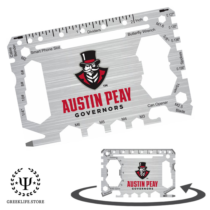 Austin Peay State University 46-in-1 Pocket Multi-Tool Card