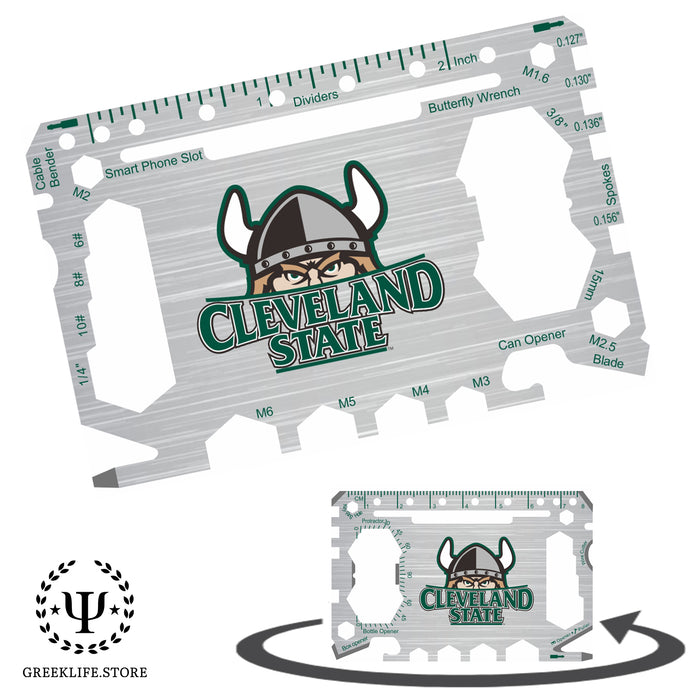 Cleveland State University 46-in-1 Pocket Multi-Tool Card