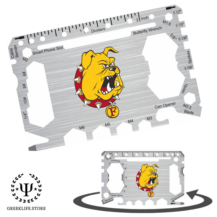 Ferris State University 46-in-1 Pocket Multi-Tool Card