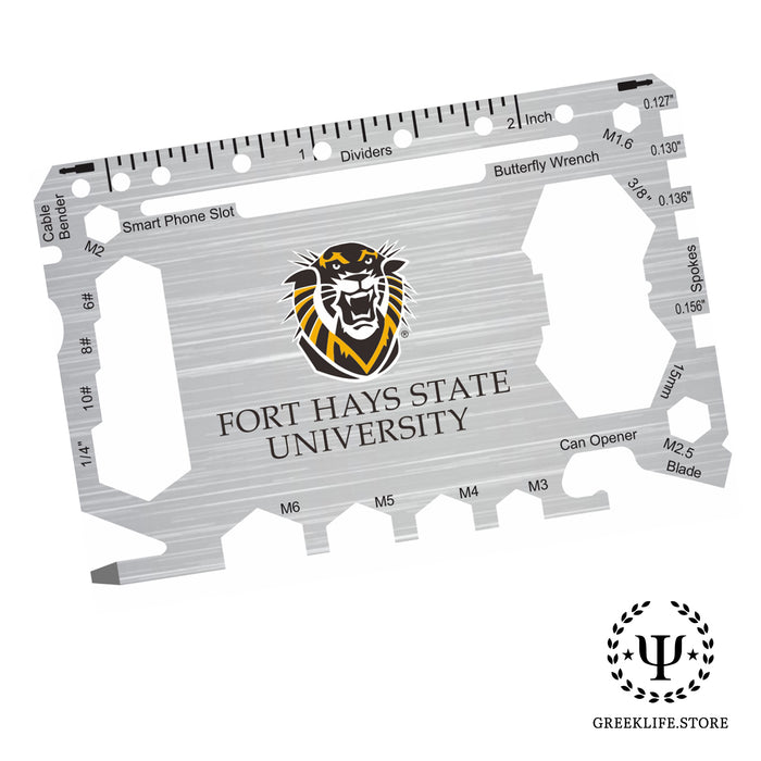 Fort Hays State University 46-in-1 Pocket Multi-Tool Card