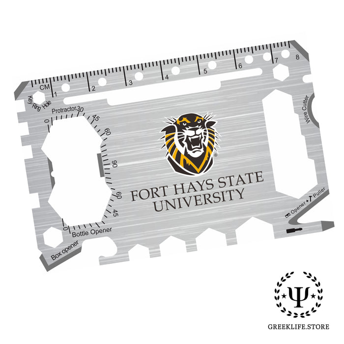 Fort Hays State University 46-in-1 Pocket Multi-Tool Card