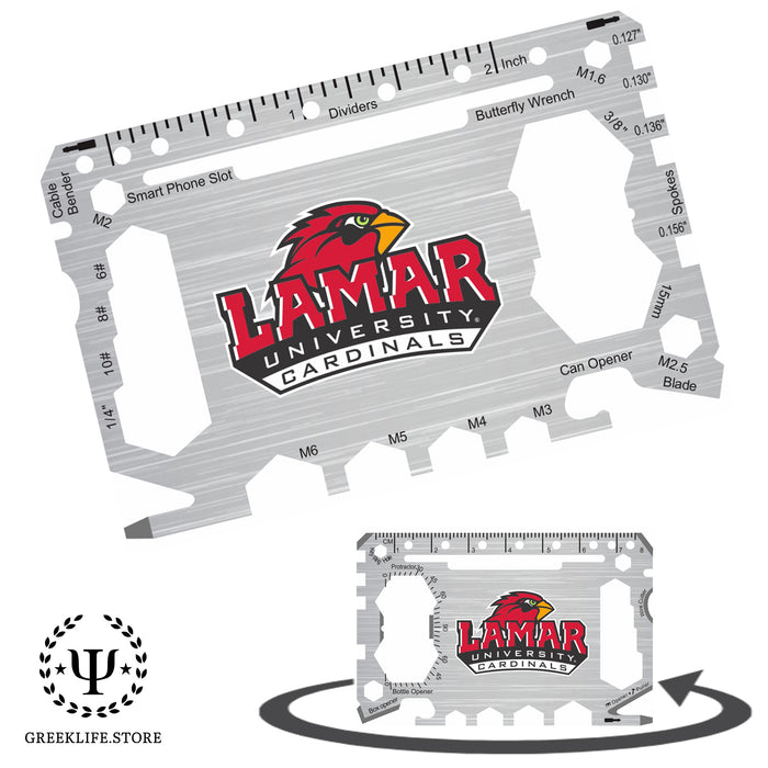 Lamar University 46-in-1 Pocket Multi-Tool Card