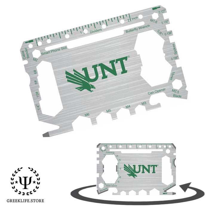 University of North Texas 46-in-1 Pocket Multi-Tool Card