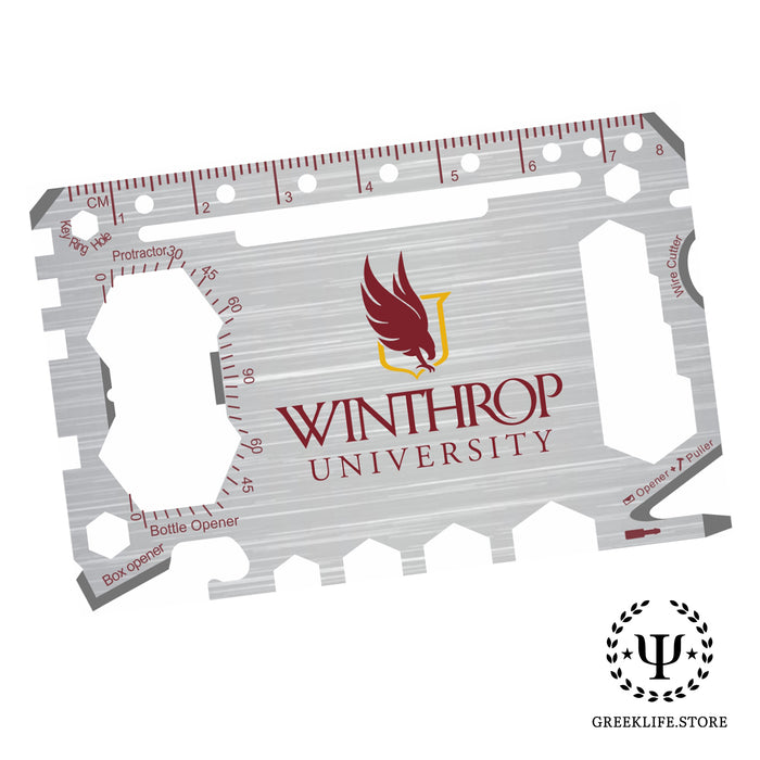 Winthrop University 46-in-1 Pocket Multi-Tool Card