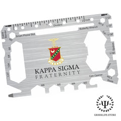 Kappa Sigma Christmas Ornament - Snowflake Metal