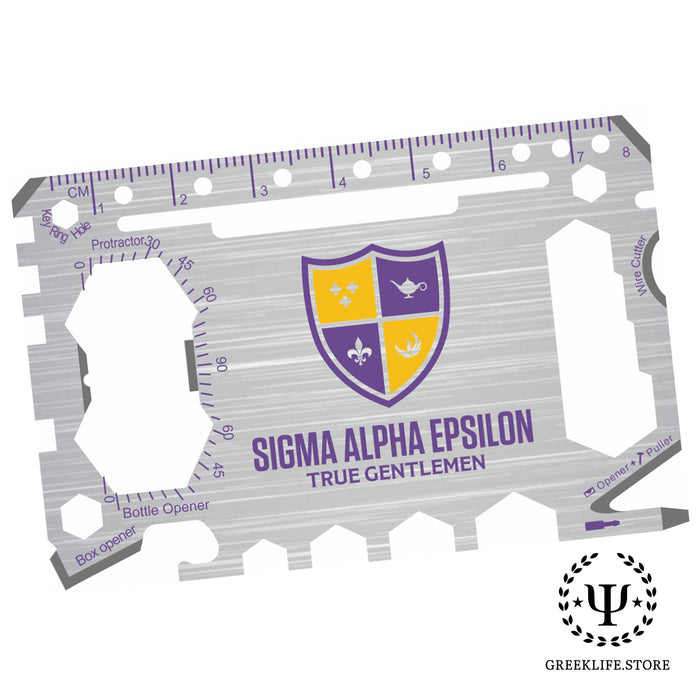 Sigma Alpha Epsilon 46-in-1 Pocket Multi-Tool Card