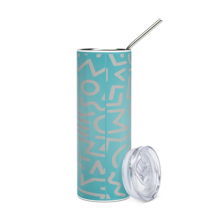 Zeta Tau Alpha Stainless Steel Skinny Tumbler 20 OZ Overall Print