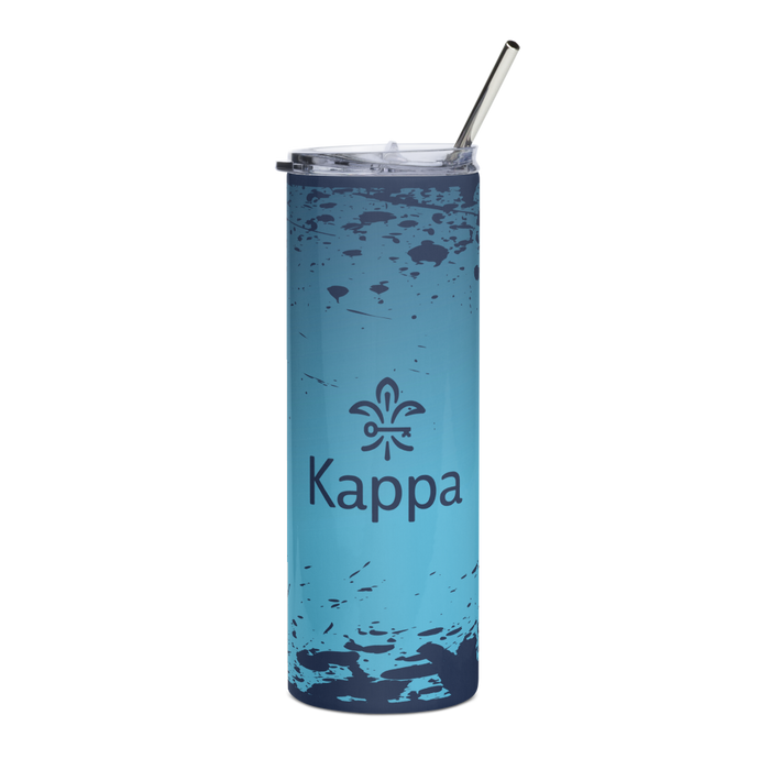 Kappa Kappa Gamma  Stainless Steel Skinny Tumbler 20 OZ Overall Print