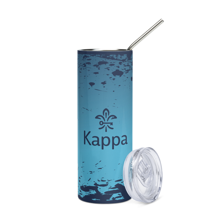 Kappa Kappa Gamma  Stainless Steel Skinny Tumbler 20 OZ Overall Print